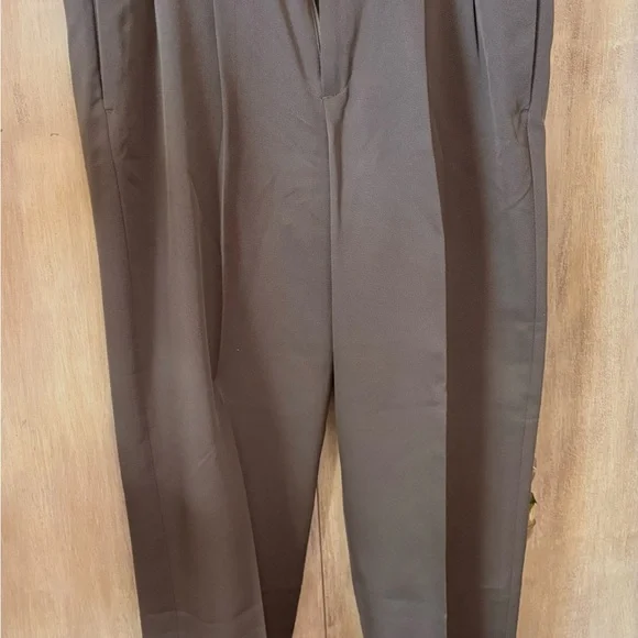 Perry Ellis Portfolio Men’s Pleated Front Olive pants 34 x 32 - Picture 1 of 4